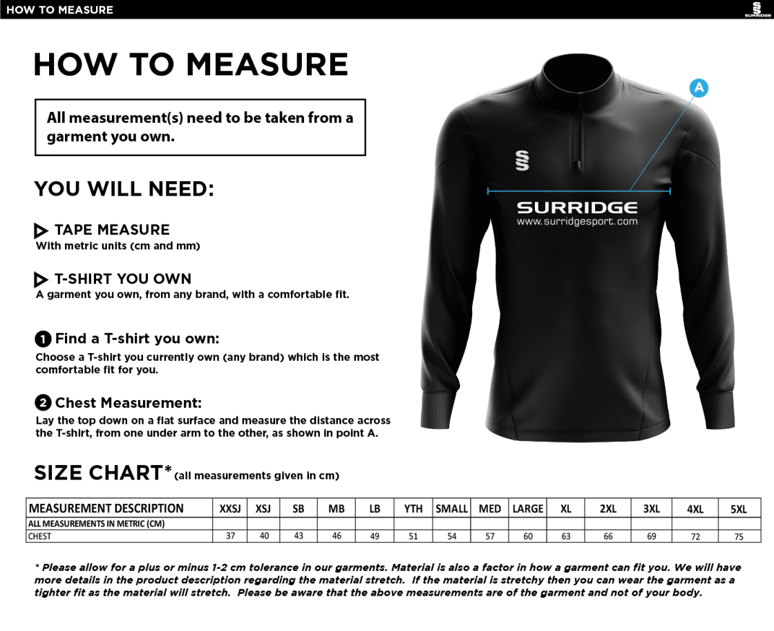 ISLE OF MAN CA - BLADE PERFORMANCE TOP - Size Guide