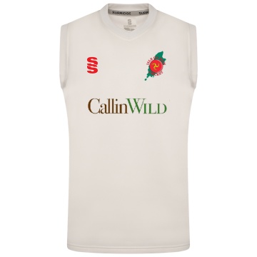 ISLE OF MAN CA BLAST SLEEVELESS WOMENS SWEATER-Ivory