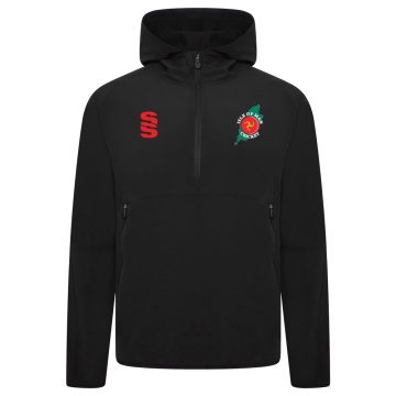 ISLE OF MAN CA Dual Elite 1/4 Zip Hoody / Rain Jacket : Black