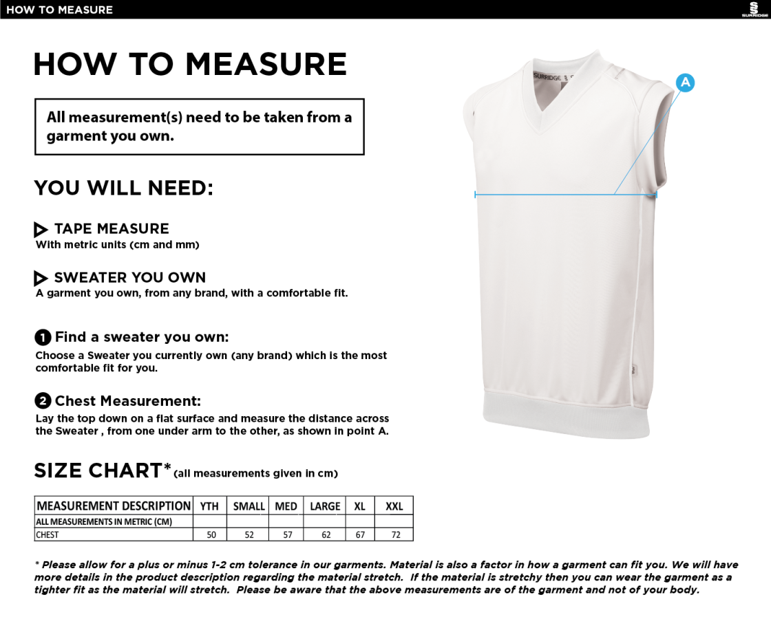 ISLE OF MAN CA - SLEEVELESS SWEATER - Size Guide
