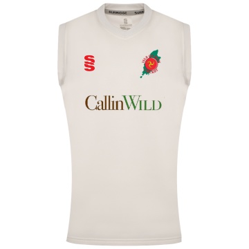 ISLE OF MAN CA BLAST SLEEVELESS WOMENS SWEATER-Ivory